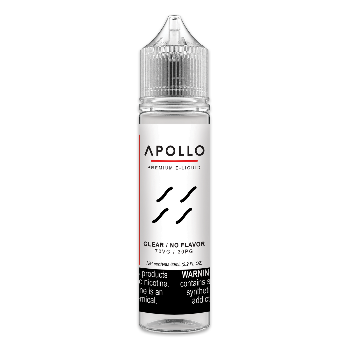 Apollo Clear (No Flavor) Max VG 60mL E-Liquid