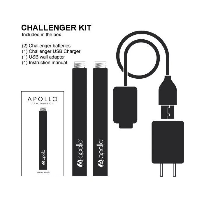Apollo Challenger Kit (compatible with V2Cigs) + FREE cartomizers pack