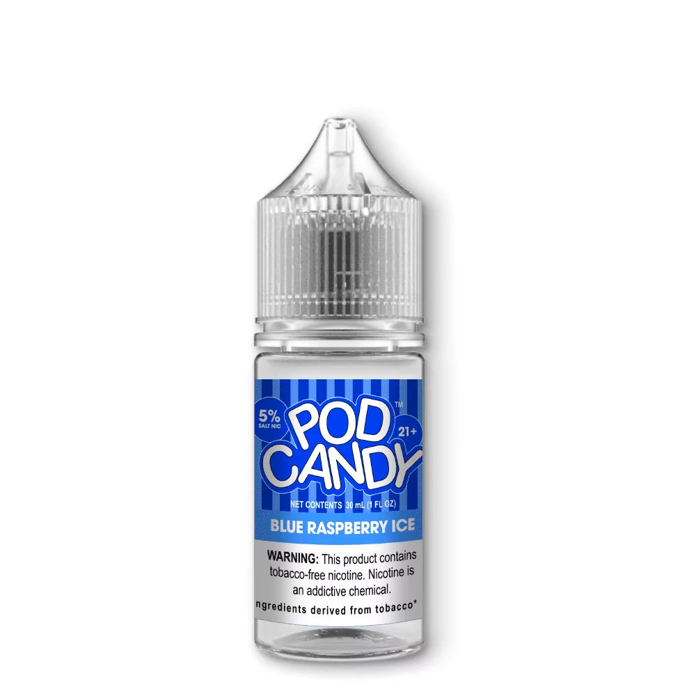 Pod Candy Salt Nicotine Blue Raspberry Ice 30mL E-Liquid Apolloecigs.com Pod Candy Salt Nicotine Blue Raspberry Ice 30mL E-Liquid Apolloecigs.com