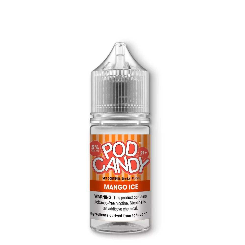 Pod Candy Salt Nicotine Mango Ice 30mL E-Liquid – Apolloecigs.com