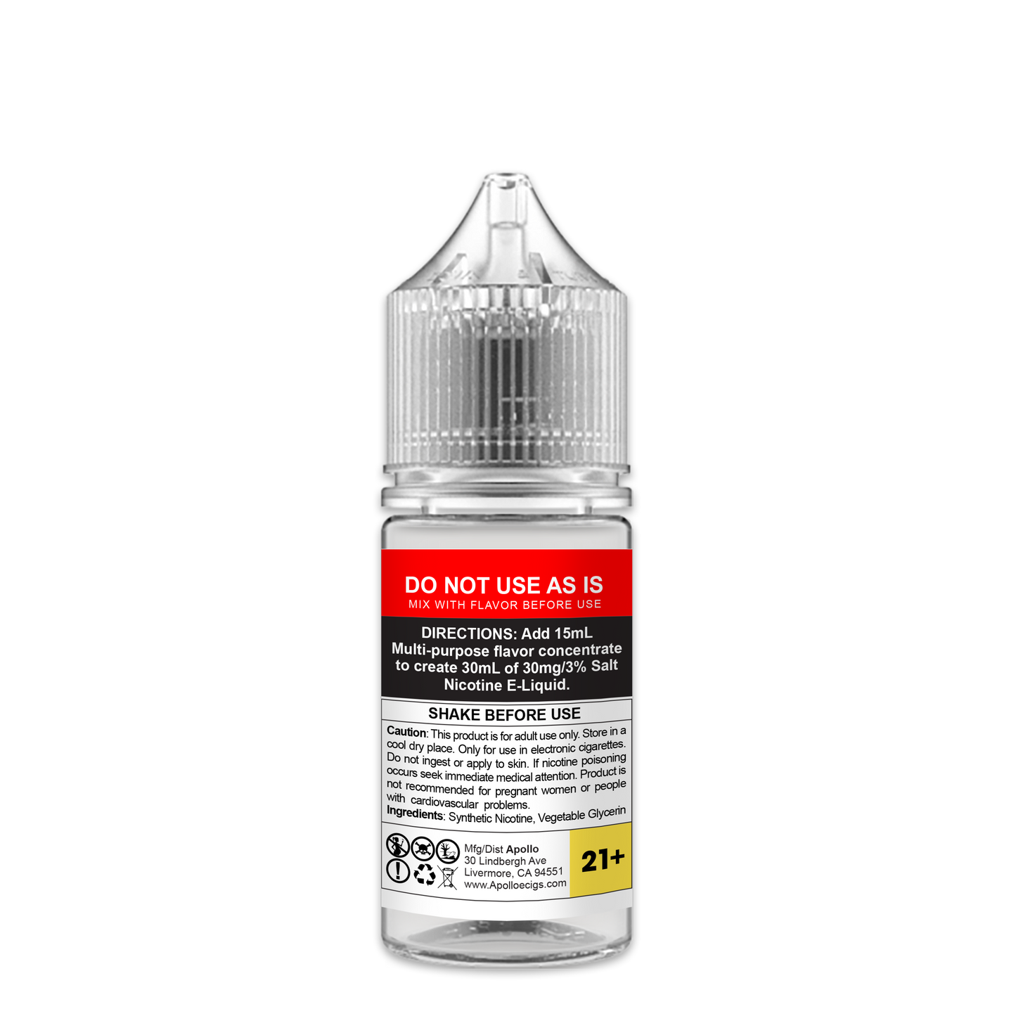 Nic Base Salt Nicotine Base ( Zero Flavor) Apolloecigs.com Nic Base Salt Nicotine Base ( Zero Flavor) Apolloecigs.com