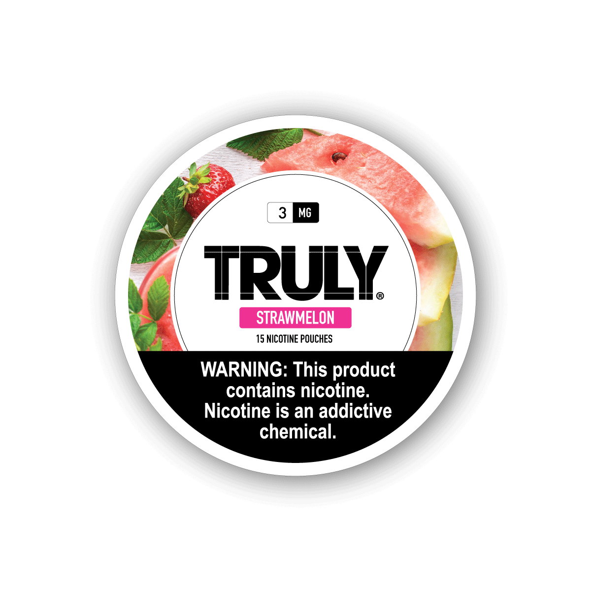 TRULY STRAWMELON NICOTINE POUCHES (15 COUNT)