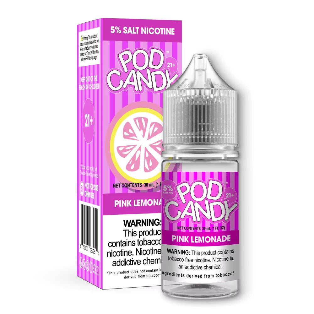 Pod Candy Salt Pink Lemonade 30mL E-Liquid Apolloecigs.com Pod Candy Salt Pink Lemonade 30mL E-Liquid Apolloecigs.com